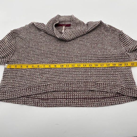 Free People BK Top Cropped Cotton Waffle Knit Top - Picture 6 of 9